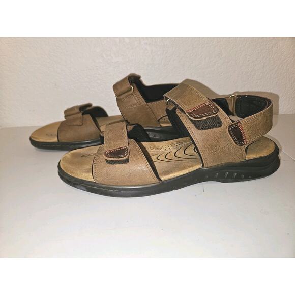 Clarks Collection Mens Size 13 Leather Hapsford Creek Sandals main image 6